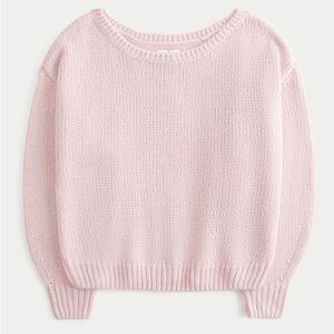 Hollister Light Pink Crew Neck Sweater